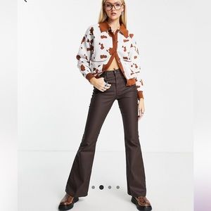 Cardigan in cow print